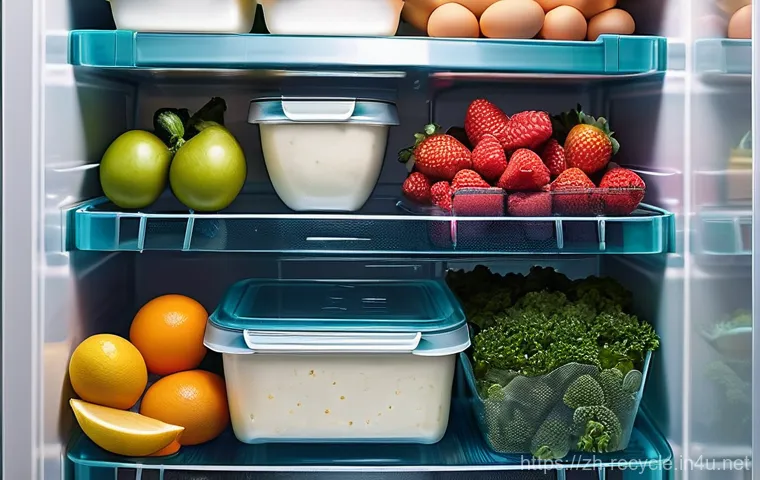 음식물 쓰레기 줄이는 팁 - **Prompt 1: Smart Shopping Prep**
    "A young adult, either male or female, standing in a clean, mo...