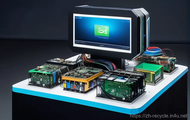 전자제품 폐기물 분리배출 - **Nostalgic Tech Treasures:**
    A beautifully composed image featuring an adult (wearing comfortab...